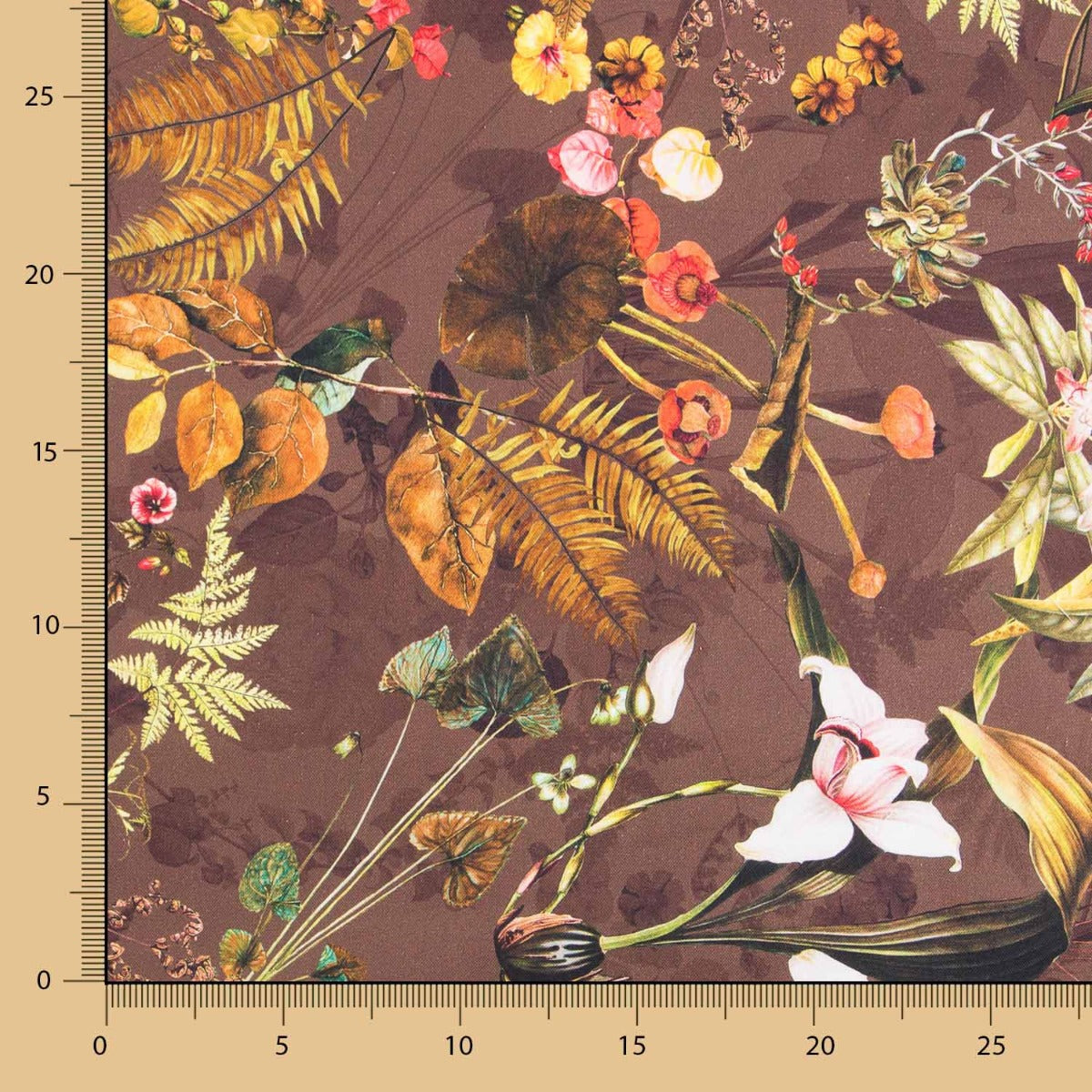 Tecido para Estofos Panamá Cyra Castanho - Ribes y Casals