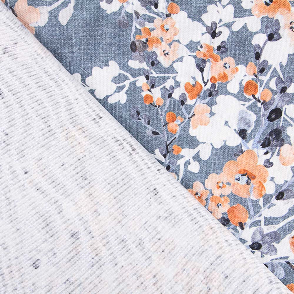 Tecido para Estofos Panamá Fiora Cinza - Ribes y Casals