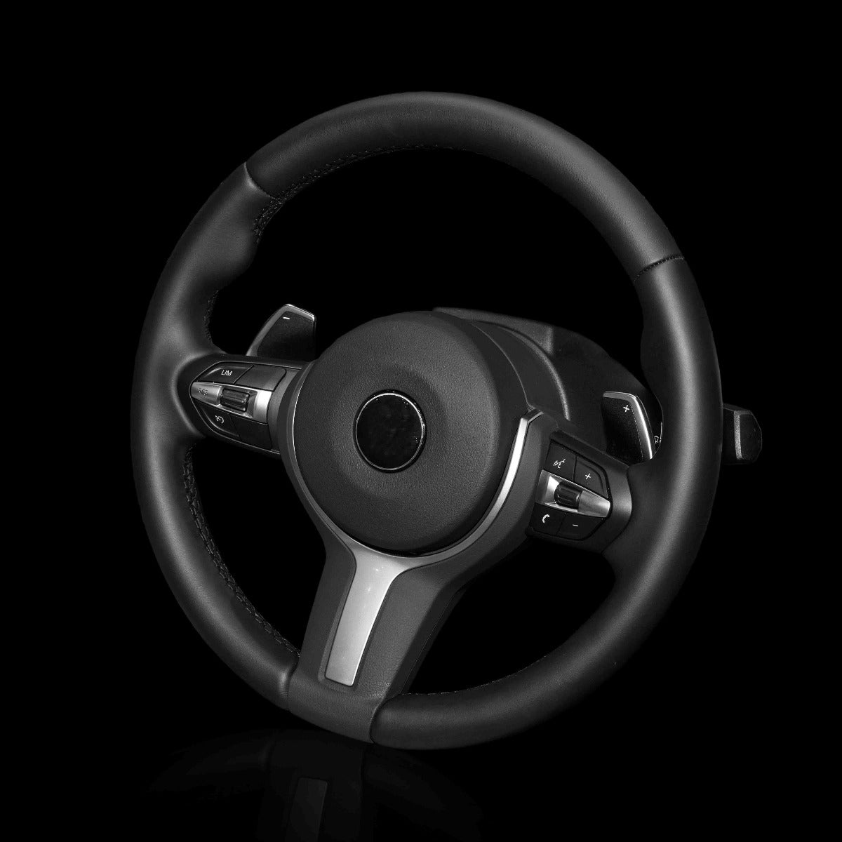 Estofamento Couro Sintético Preto para Volantes de Automóveis - Ribes y Casals