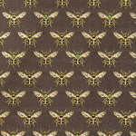 Lona Jacquard Abelhas Dourada - Ribes y Casals