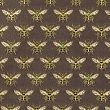 Lona Jacquard Abelhas Dourada - Ribes y Casals