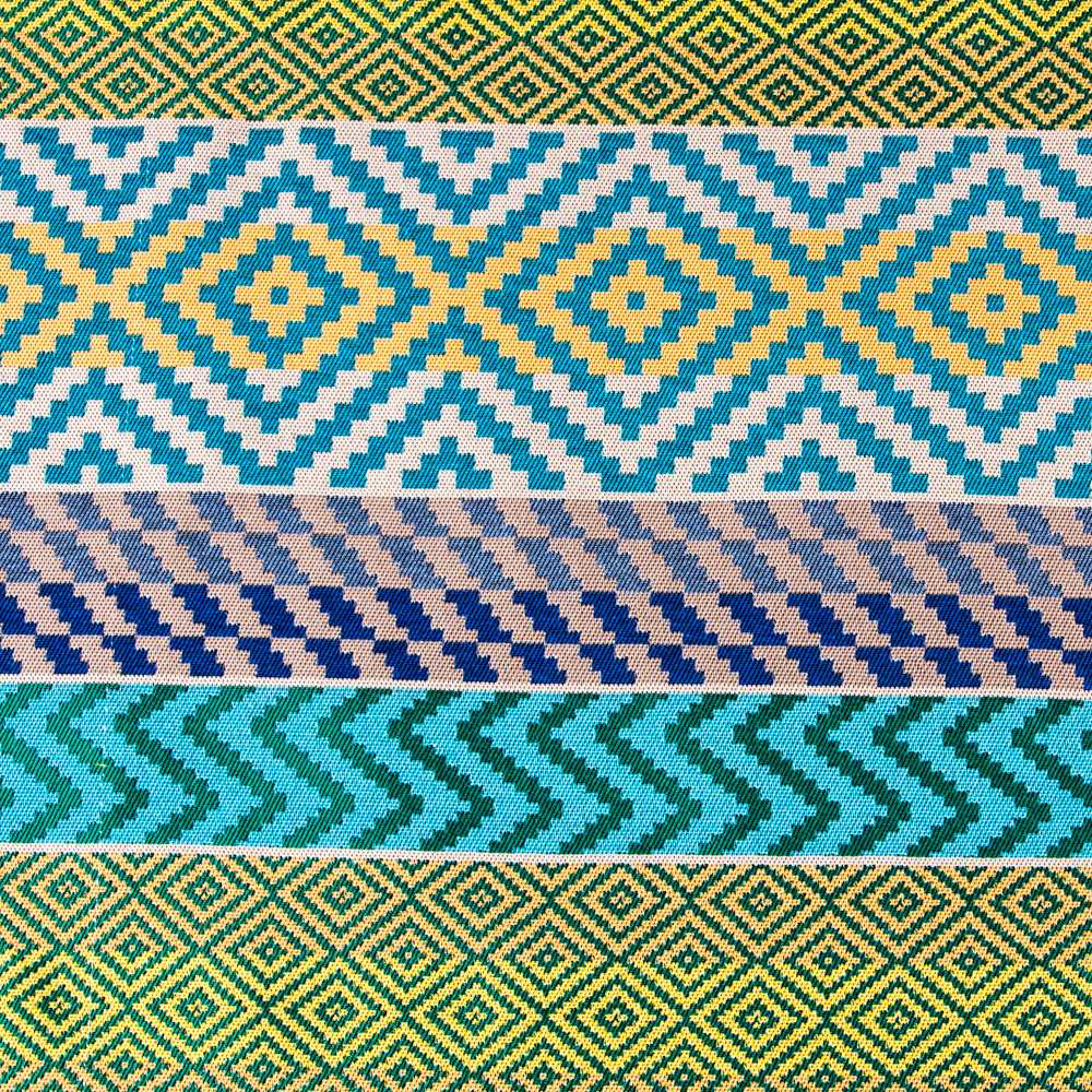 Tapicería Jacquard Bayadera Verdes - Ribes y Casals