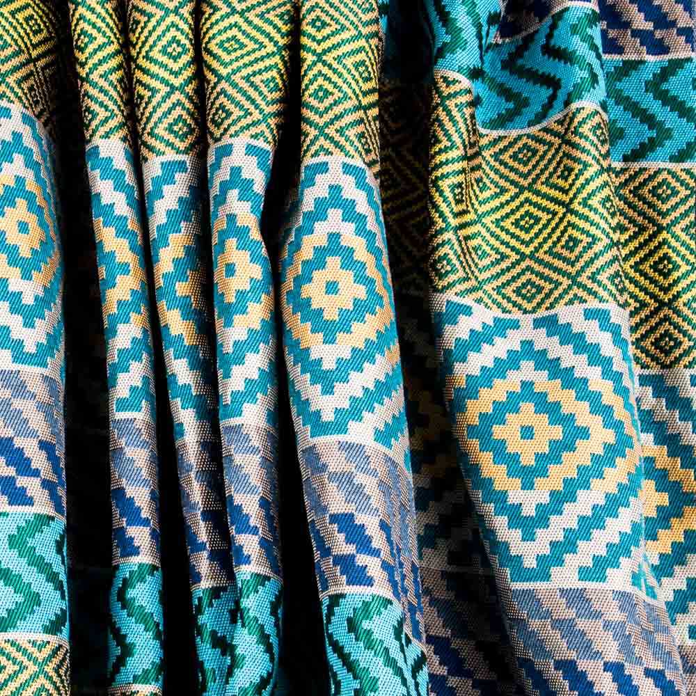 Tapicería Jacquard Bayadera Verdes - Ribes y Casals