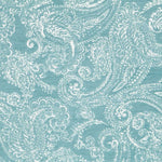 Tecido Jacquard Paisley Turquesa - Ribes y Casals