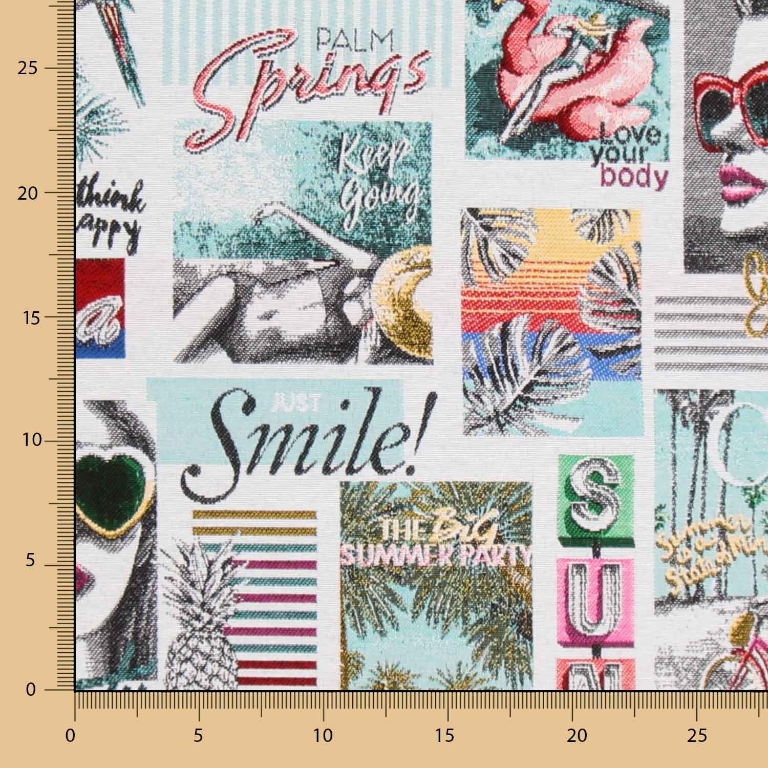 Estofamento Jacquard California Cru - Ribes y Casals