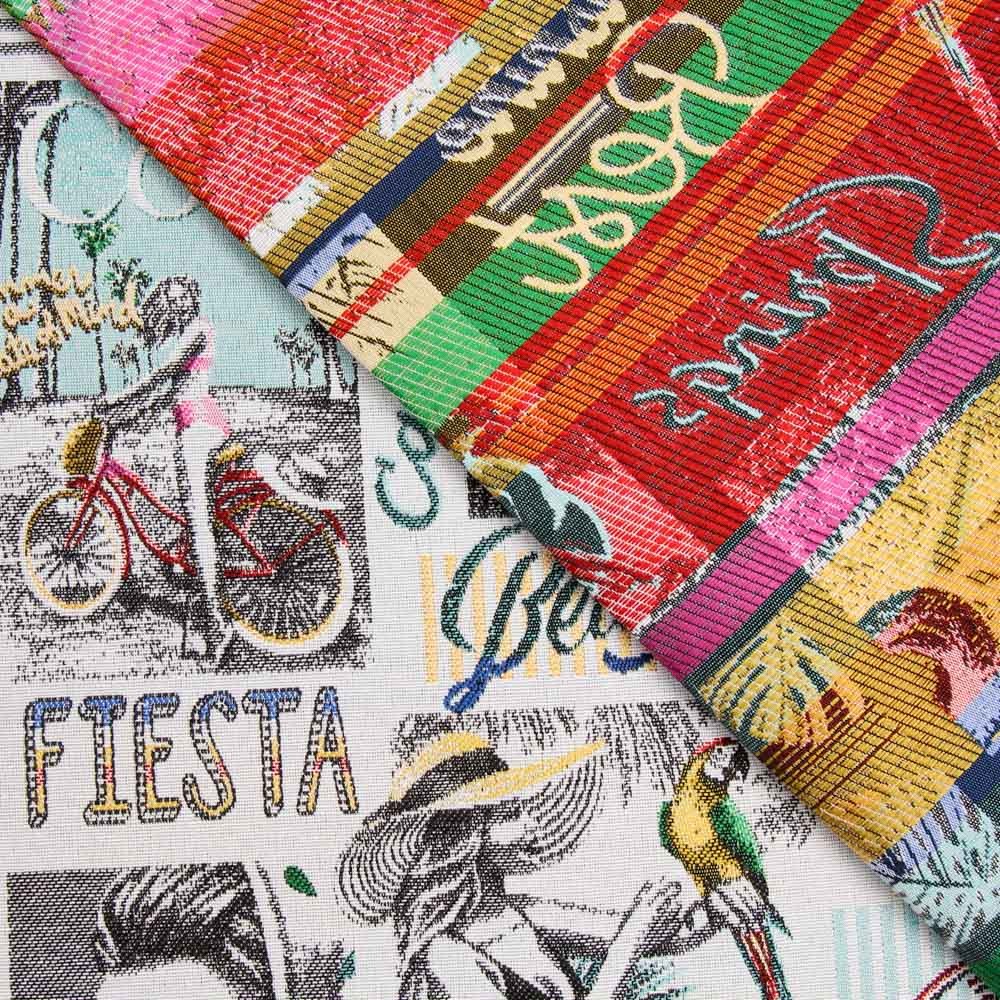 Estofamento Jacquard California Cru - Ribes y Casals