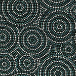 Tecido Tapeçaria Circular Verde - Ribes y Casals