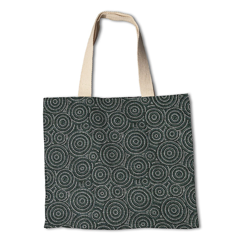 Tecido Tapeçaria Circular Verde - Ribes y Casals