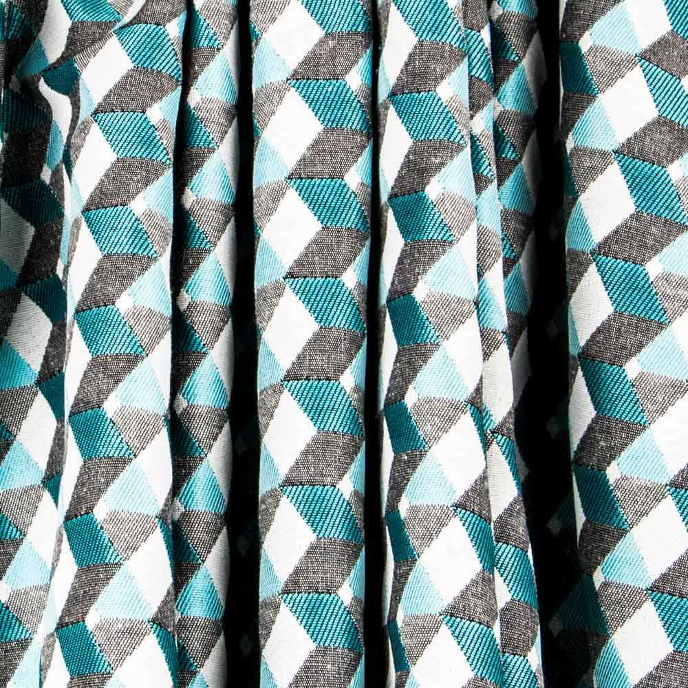 Tapicería Jacquard Cubos Verdes - Ribes y Casals