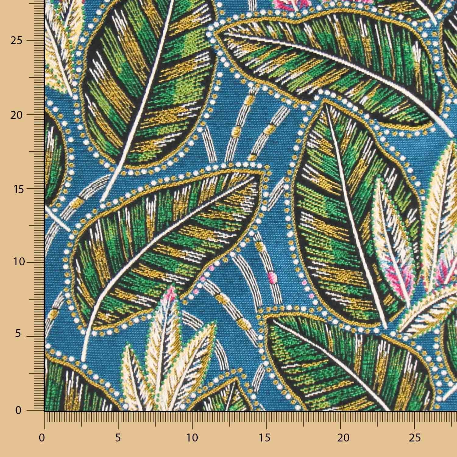 Estofamento Jacquard Dourado - Ribes y Casals