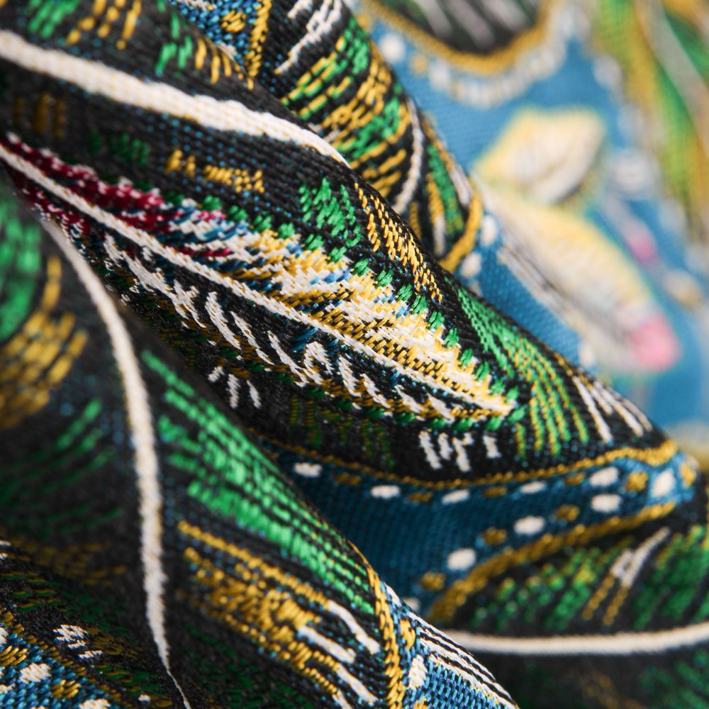 Estofamento Jacquard Dourado - Ribes y Casals