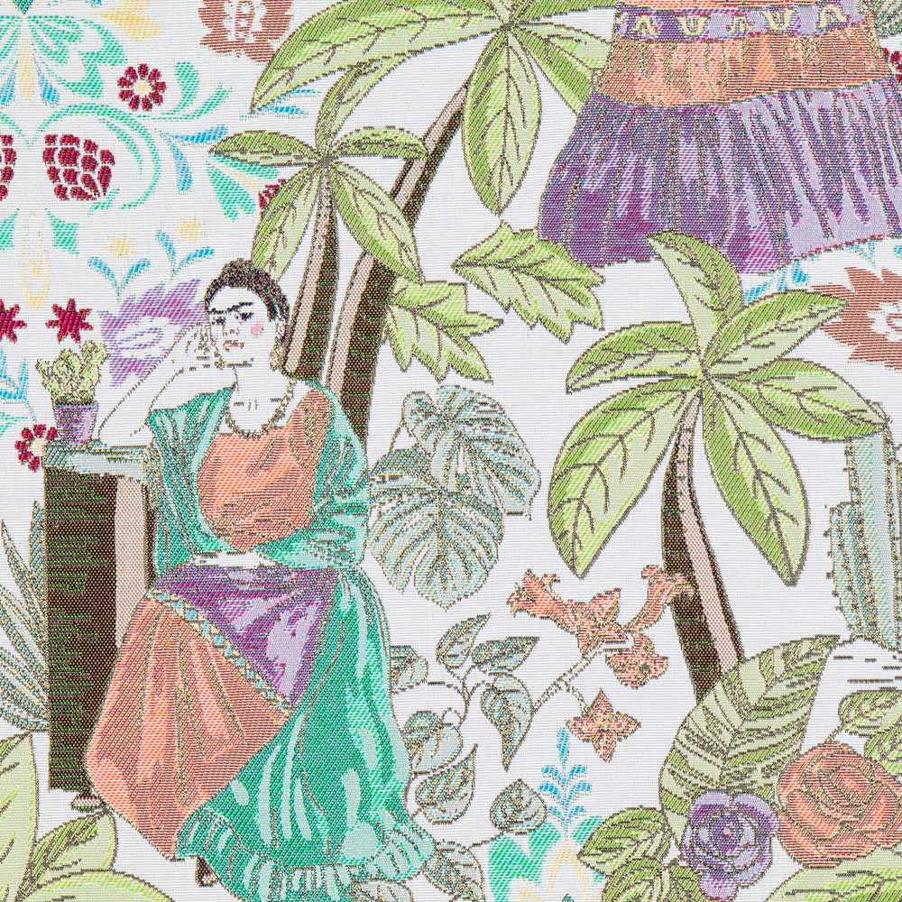 Tecido Jacquard Jungle Frida Kalho - Ribes y Casals