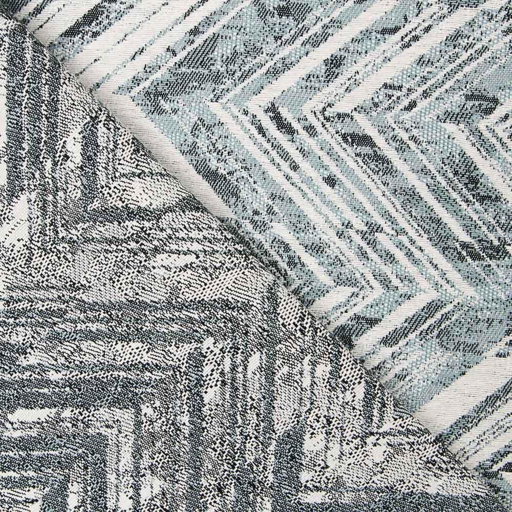 Jacquard Zigzag Azul - Ribes y Casals