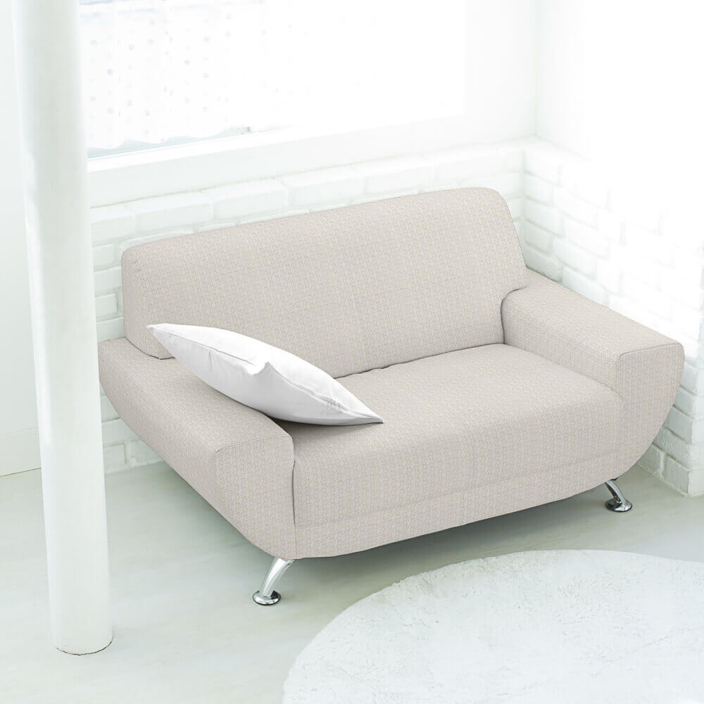 Estofamento Jacquard Geo Verde Claro - Ribes y Casals