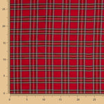 Tafetá Poliéster Tartan Vermelho - Ribes y Casals