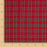 Tafetá Poliéster Tartan Vermelho - Ribes y Casals