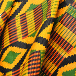 Tela Africana Batik Verde Lila - Ribes y Casals