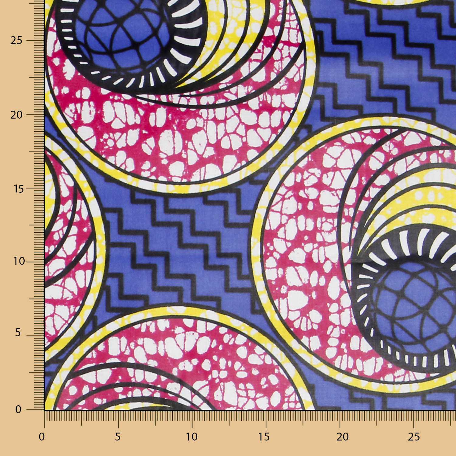 Tecido Africano Wax Angola - Ribes y Casals