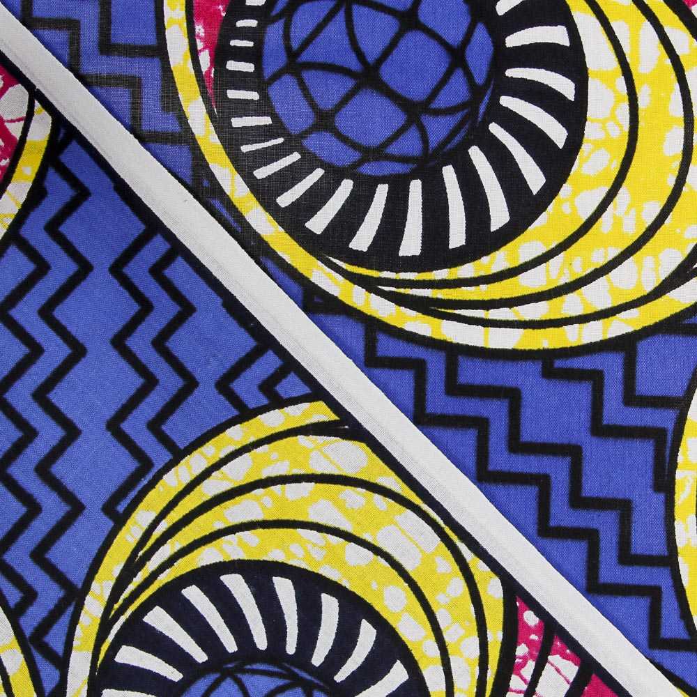 Tecido Africano Wax Angola - Ribes y Casals