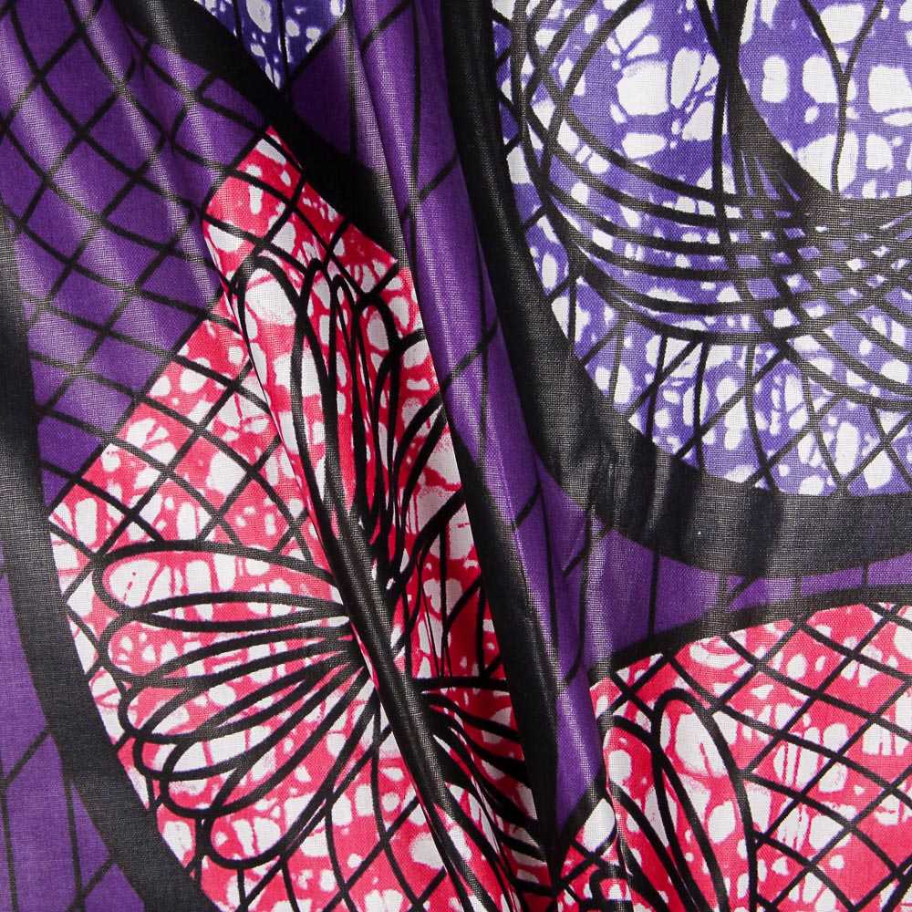 Retal Tela Africana Wax Costa Marfil 110x130cm - Ribes y Casals