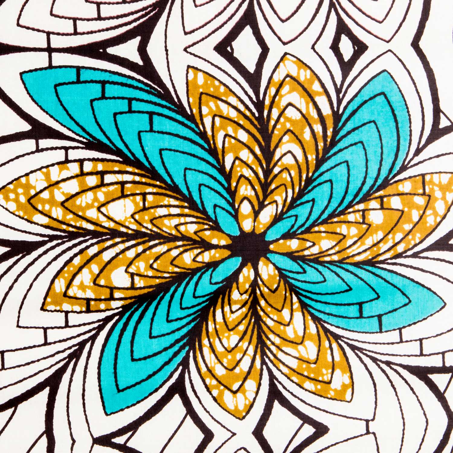 Tecido Wax Africano Gana - Ribes y Casals