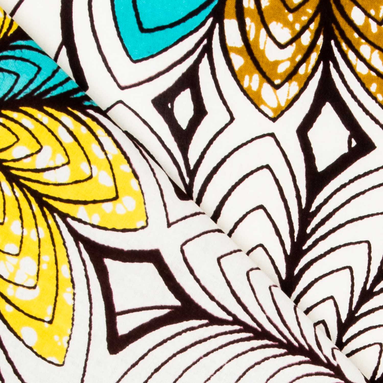 Tecido Wax Africano Gana - Ribes y Casals