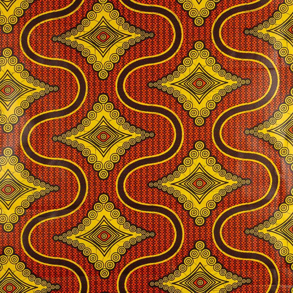 Tecido Africano Wax Uganda - Ribes y Casals