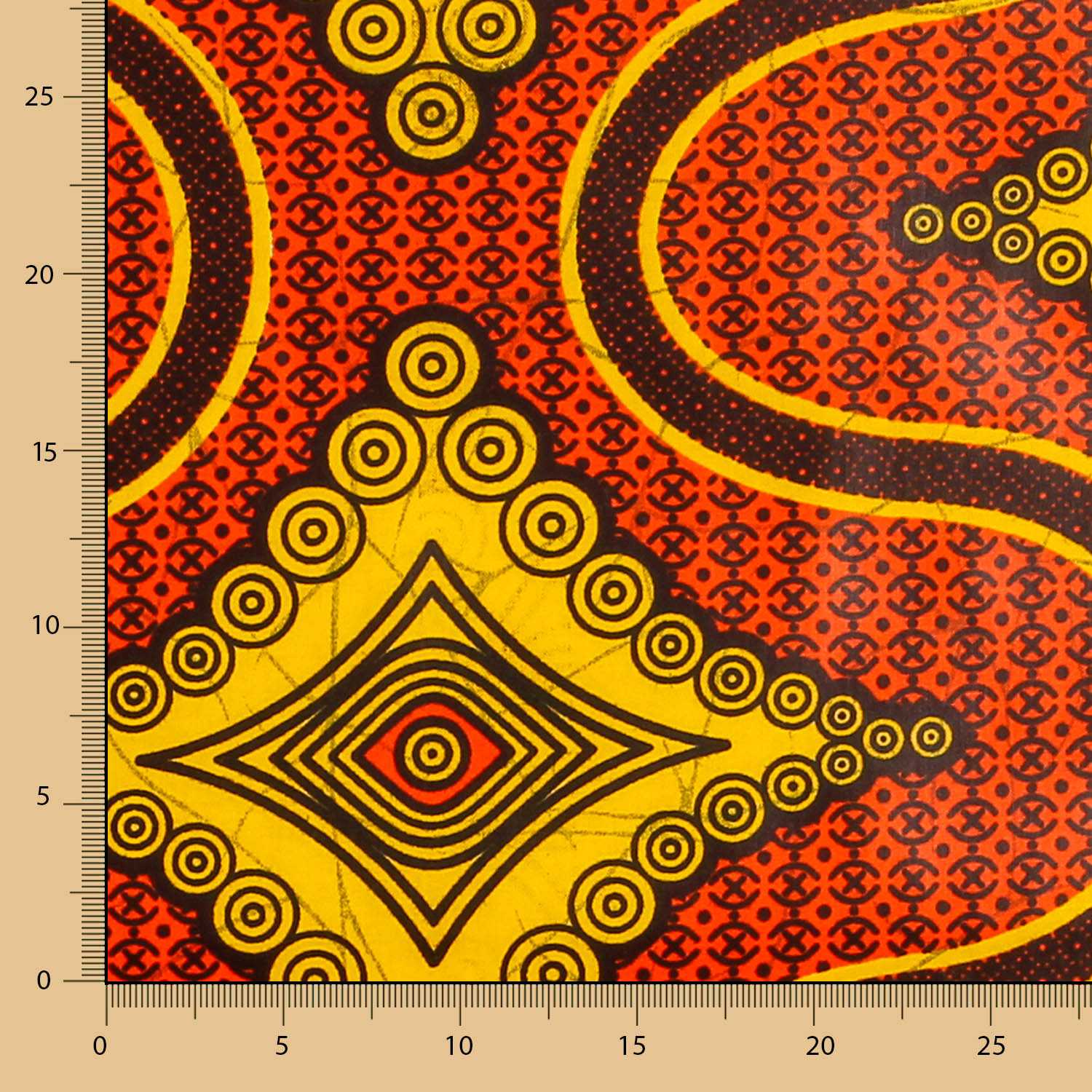 Tecido Africano Wax Uganda - Ribes y Casals