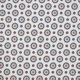 Tecido de Algodão Estampado Círculos Fundo Branco - Ribes y Casals
