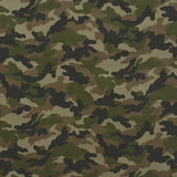 Tecido de Algodão Estampado Militar Bege - Ribes y Casals
