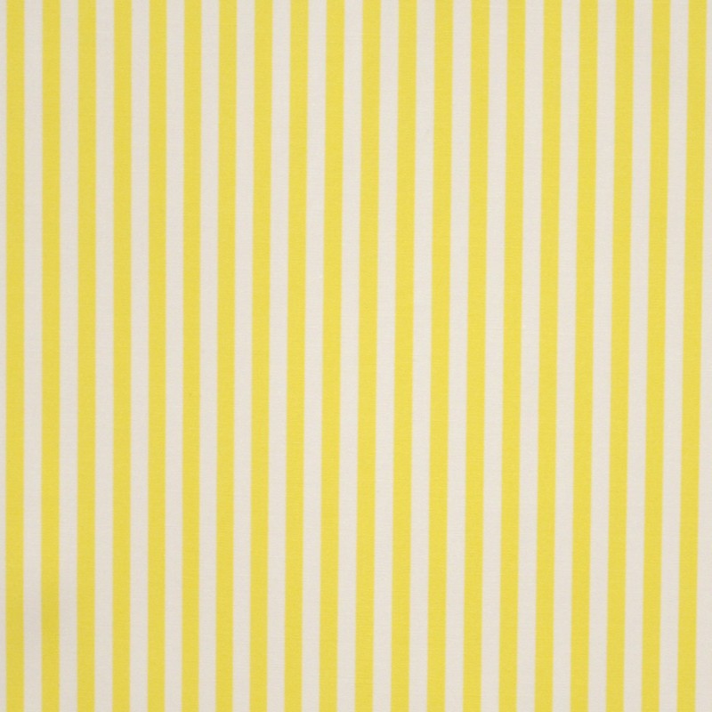 Tecido de Algodão Estampado Riscas Amarelo - Ribes y Casals