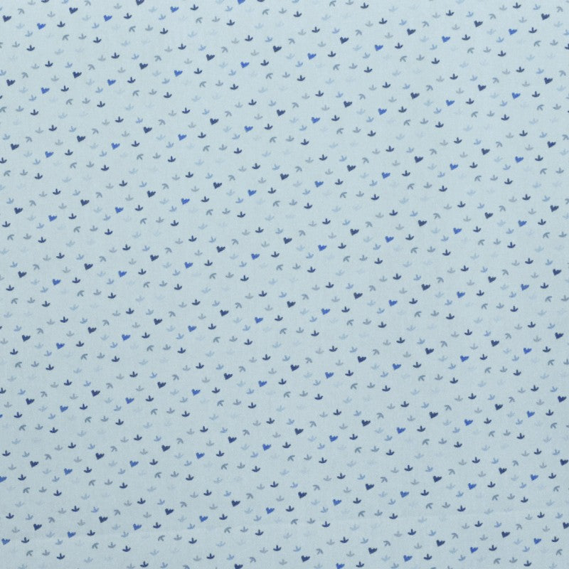 Tecido de Algodão Infantil Motivos Azul Claro - Ribes y Casals
