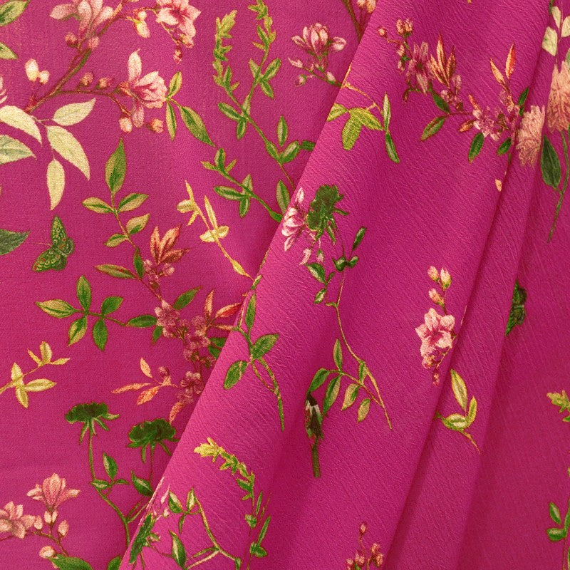Tela Bambula de Gasa Fucsia - Ribes y Casals