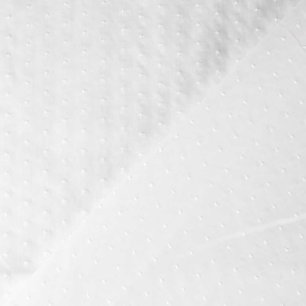 Tecido Batista Plumeti Bordado Branco - Ribes y Casals