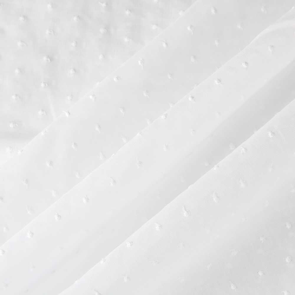 Tecido Batista Plumeti Bordado Branco - Ribes y Casals