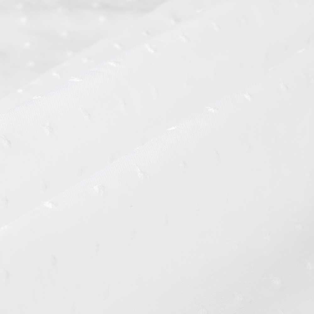 Tecido Batista Plumeti Bordado Branco - Ribes y Casals