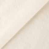 Tecido Batista Plumeti Bordado Cru - Ribes y Casals