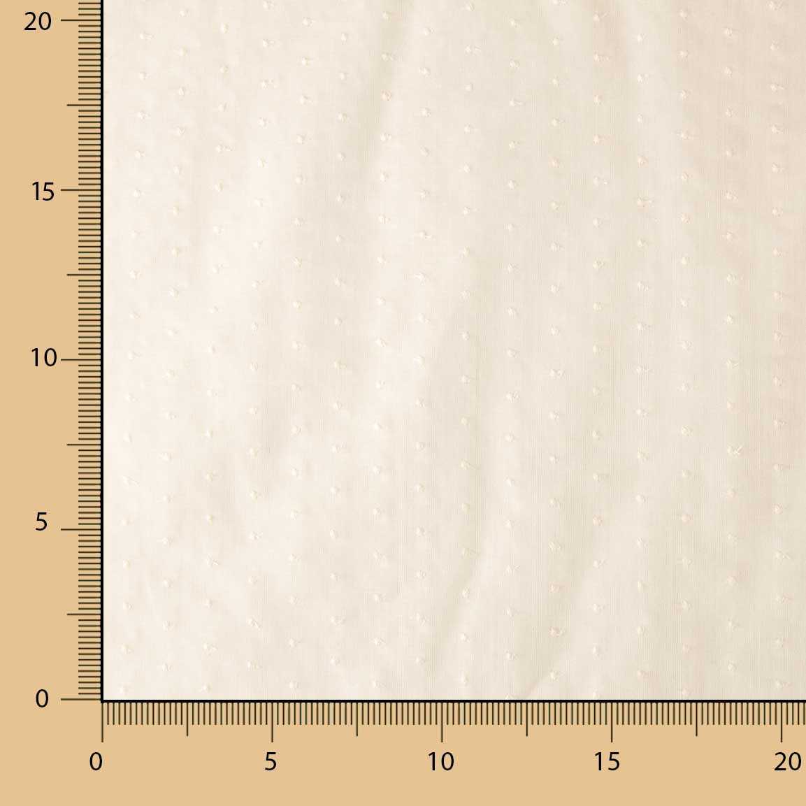 Tecido Batista Plumeti Bordado Cru - Ribes y Casals