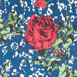 Tecido Stertch Palmeiras Azul - Ribes y Casals