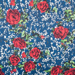 Tecido Stertch Palmeiras Azul - Ribes y Casals