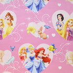 Tecido Black Out Princesas Disney Rosa - Ribes y Casals