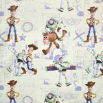 Tecido Black Out Toy Story Cinzento Esverdeado - Ribes y Casals