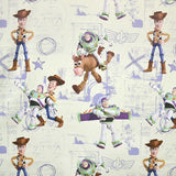 Tecido Black Out Toy Story Cinzento Esverdeado - Ribes y Casals