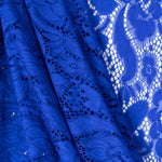 Tecido New Veludo Elástica Azul Elétrico - Ribes y Casals