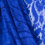 Tecido New Veludo Elástica Azul Elétrico - Ribes y Casals
