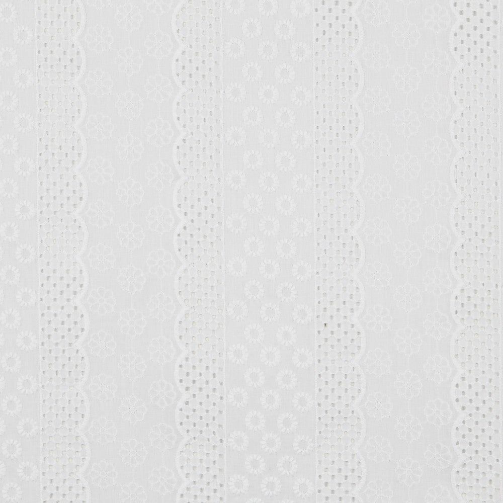 Tecido Bordado Inglês Círculos - Ribes y Casals