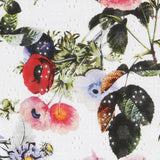 Tecido Bordado Suíço Folhas Branco - Ribes y Casals