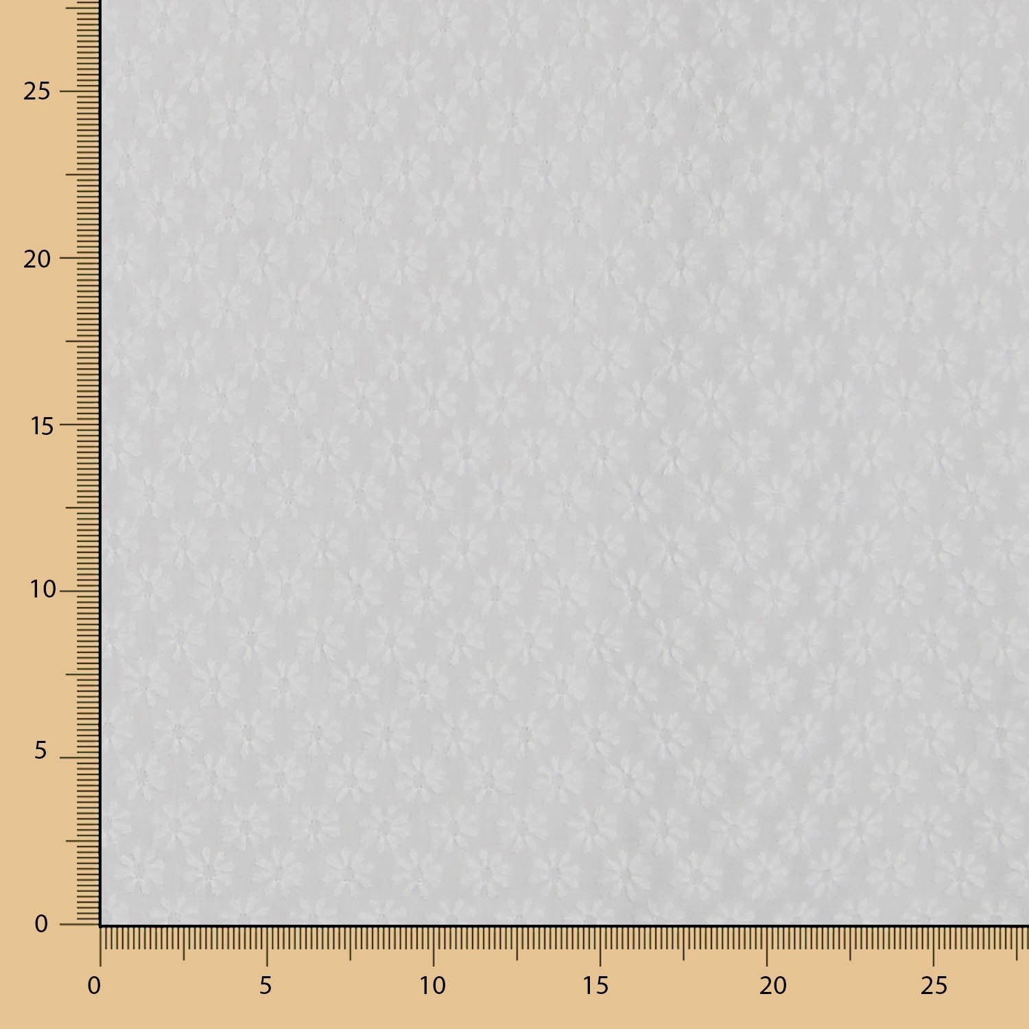 Tecido Bordado Inglês Margaridas - Ribes y Casals