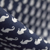 Tecido Camisa Cavalo-Marinho Branco - Ribes y Casals