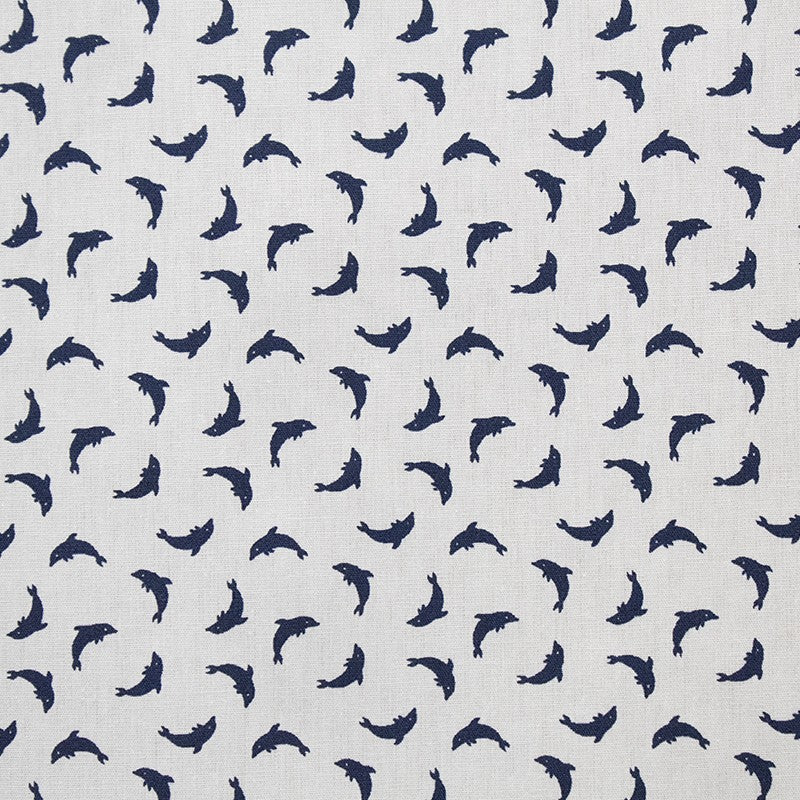 Tecido Camisa Golfinho Azul Marinho - Ribes y Casals
